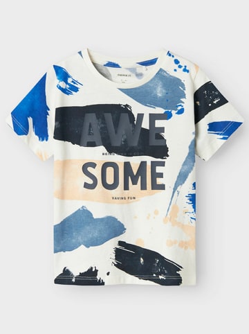 name it 2er-Set: Shirts in Bunt/ Weiß