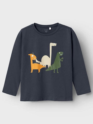 name it 2er-Set: Longsleeves in Dunkelblau/ Türkis