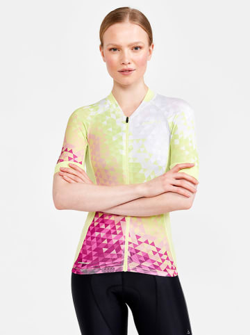 Craft Fahrradtrikot "ADV Endur Graphic" in Gelb/ Pink