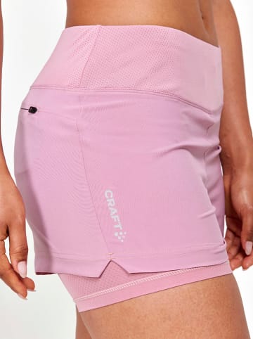 Craft 2in1-Laufshorts "ADV Essence" in Rosa