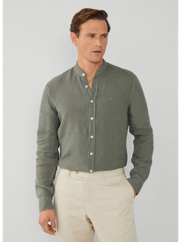 Hackett London Leinen-Hemd - Regular fit - in Khaki