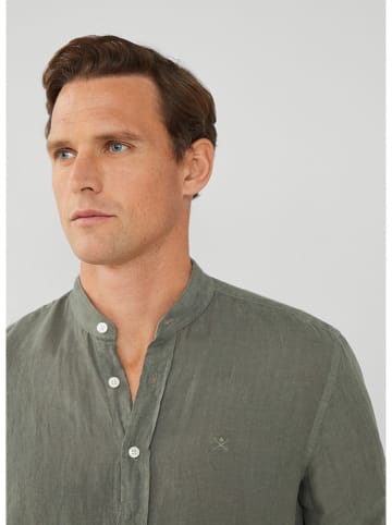 Hackett London Leinen-Hemd - Regular fit - in Khaki