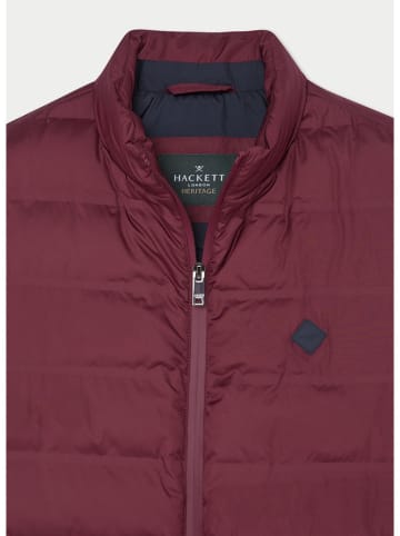 Hackett London Kamizelka pikowana w kolorze bordowym