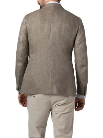 Hackett London Leinen-Blazer in Taupe