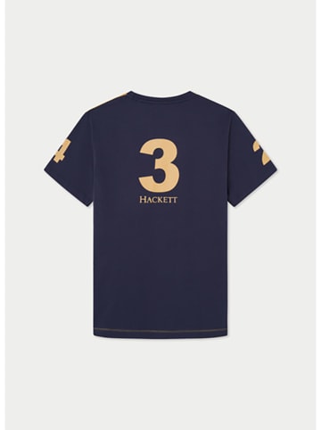 Hackett London Koszulka w kolorze żółto-granatowym