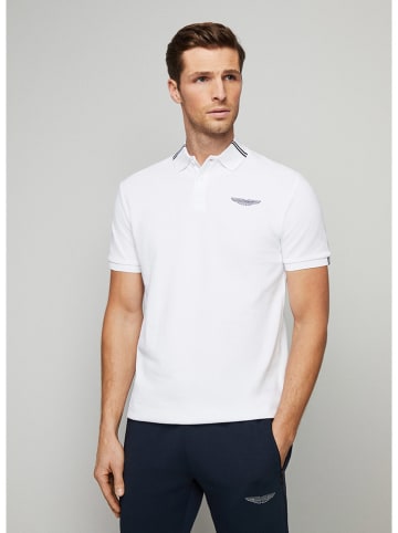 Hackett London Koszulka polo w kolorze białym