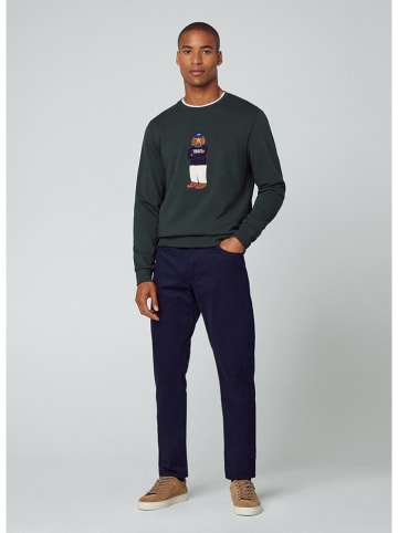 Hackett London Sweatshirt in Dunkelgrün