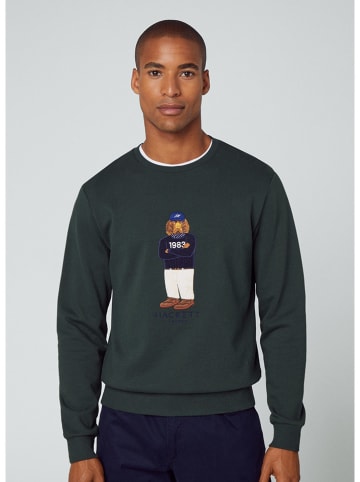 Hackett London Sweatshirt in Dunkelgrün