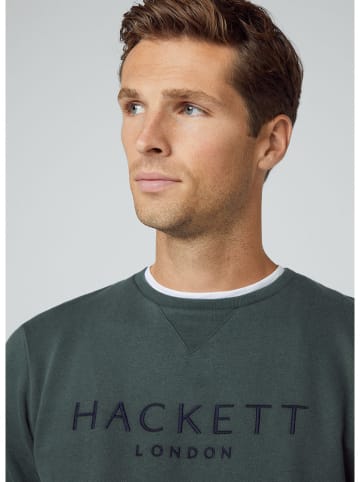 Hackett London Sweatshirt in Dunkelgrün