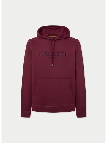 Hackett London Hoodie in Bordeaux