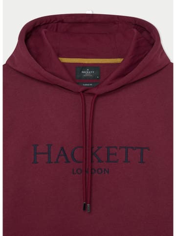 Hackett London Hoodie in Bordeaux