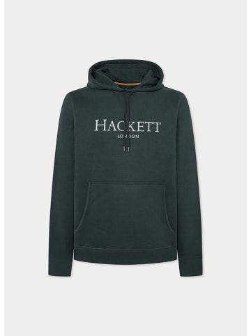 Hackett London Hoodie in Dunkelgrün