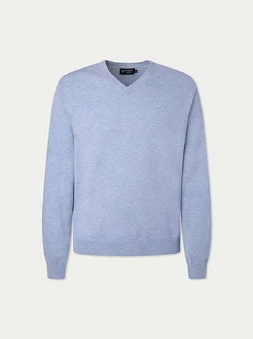 Hackett London Sweter w kolorze błękitnym