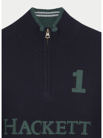 Hackett London Wollpullover in Dunkelblau