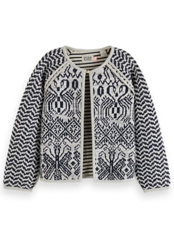 Scotch & Soda Cardigan in Grau/ Schwarz