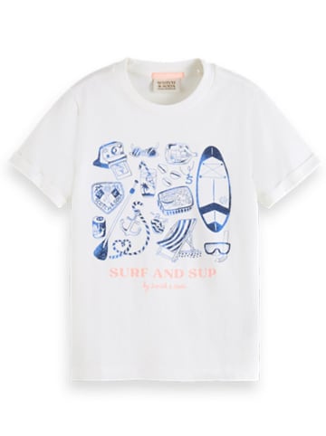 Scotch & Soda Shirt wit/blauw
