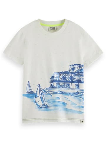 Scotch & Soda Shirt crème/blauw