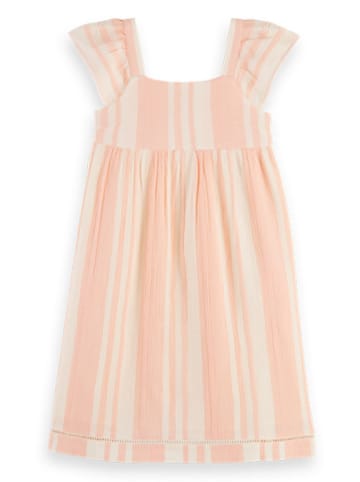 Scotch & Soda Kleid in Rosa/ Creme