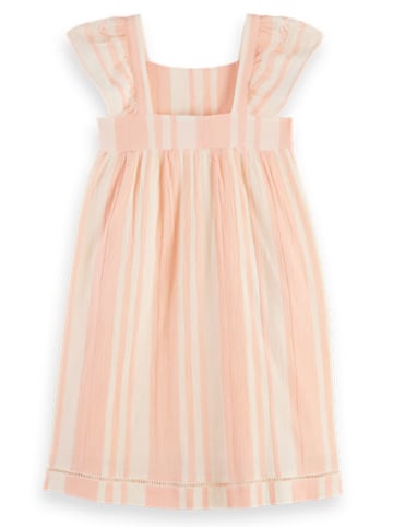 Scotch & Soda Kleid in Rosa/ Creme