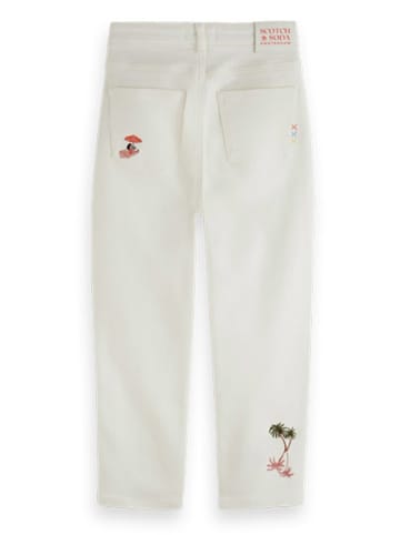 Scotch & Soda Dżinsy - Balloon fit - w kolorze kremowym