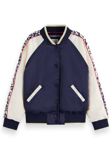 Scotch & Soda Wende-Blouson in Dunkelblau/ Weiß