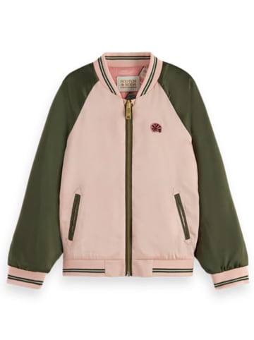 Scotch & Soda Wende-Blouson in Khaki/ Rosa