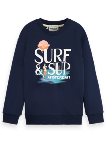 Scotch & Soda Sweatshirt donkerblauw