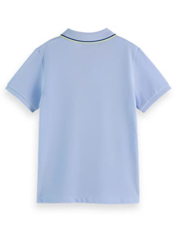 Scotch & Soda Koszulka polo w kolorze błękitnym