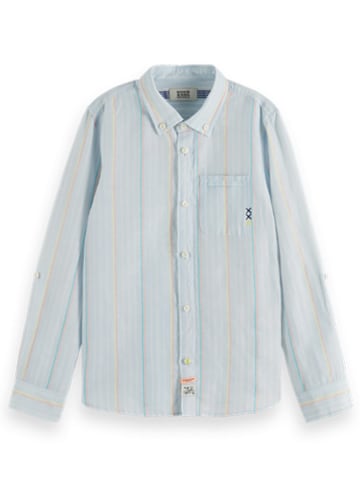 Scotch & Soda Koszula - Regular fit - w kolorze błękitno-żółtym