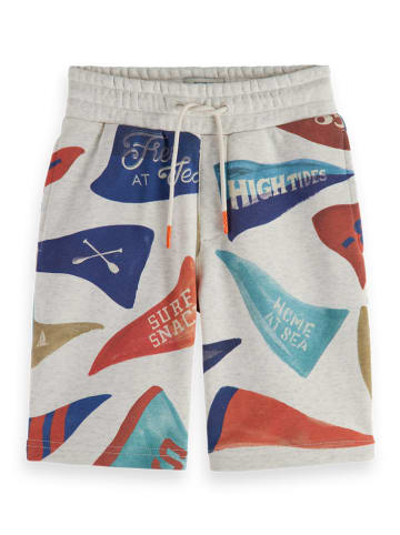 Scotch & Soda Sweatshorts in Grau/ Blau/ Rot