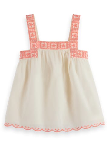 Scotch & Soda Blousetop crème/roze
