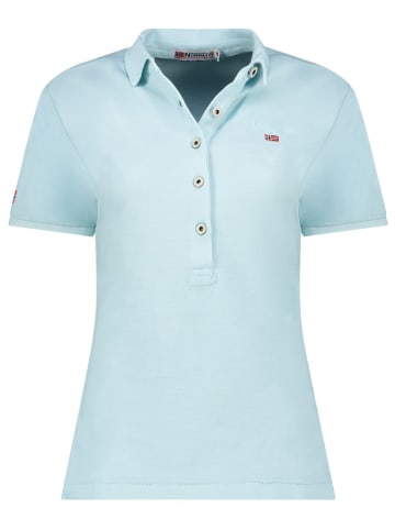Geographical Norway Poloshirt "Kars" lichtblauw