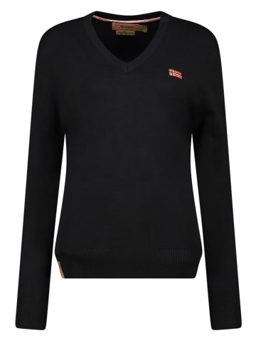 Geographical Norway Sweter "Falonne" w kolorze czarnym