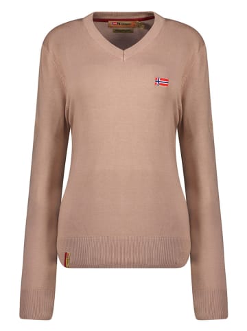 Geographical Norway Pullover "Falonne" in Hellbraun