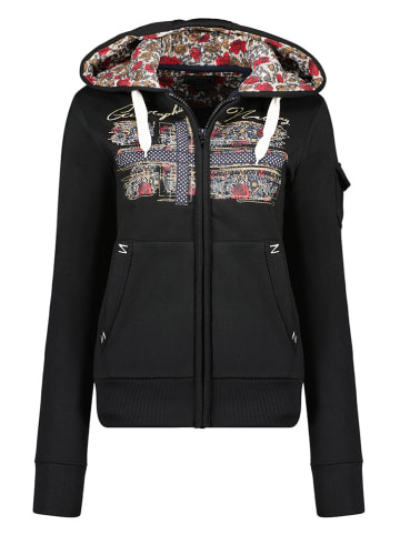 Geographical Norway Sweatjacke "Fabeaute" in Schwarz