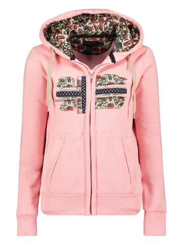 Geographical Norway Sweatjacke "Fabeaute" in Rosa