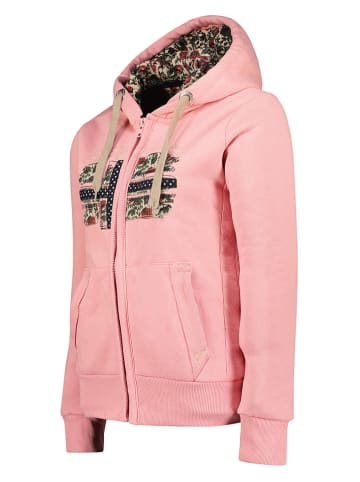 Geographical Norway Sweatjacke "Fabeaute" in Rosa