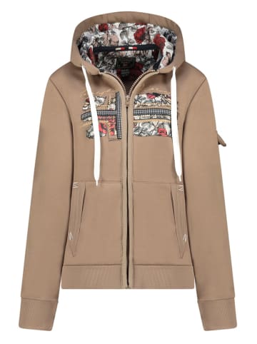 Geographical Norway Sweatjacke "Fabeaute" in Hellbraun