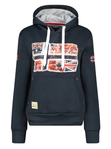 Geographical Norway Hoodie "Gpepe2" donkerblauw