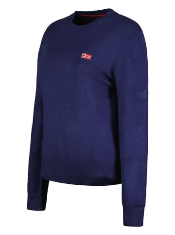 Geographical Norway Sweter "Fabrizia" w kolorze granatowym