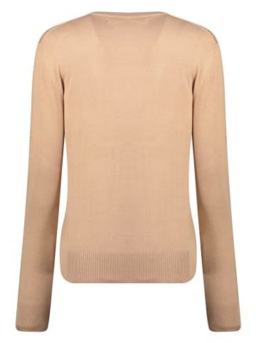 Geographical Norway Sweter "Fabrizia" w kolorze jasnobrązowym