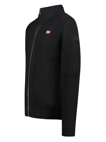 Geographical Norway Cardigan "Flexible" in Schwarz