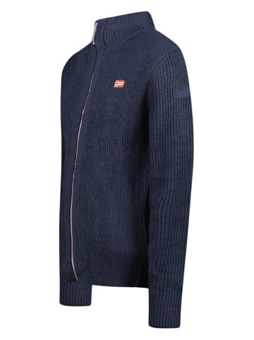 Geographical Norway Kardigan "Flexible" w kolorze granatowym