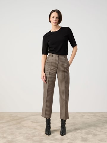 TAIFUN Marlenehose in Beige/ Schwarz
