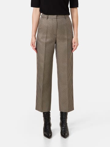 TAIFUN Marlenehose in Beige/ Schwarz