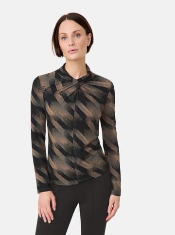 TAIFUN Longsleeve in Braun/ Schwarz
