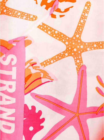 Zwillingsherz Driehoekige sjaal "Meerestiere" lichtroze - (L)200 x (B)95 cm