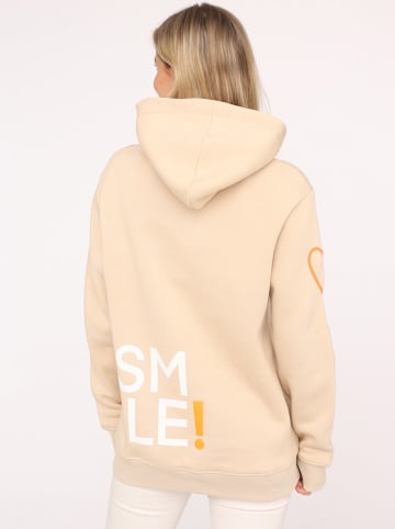Zwillingsherz Hoodie "Alissa Herz" in Beige