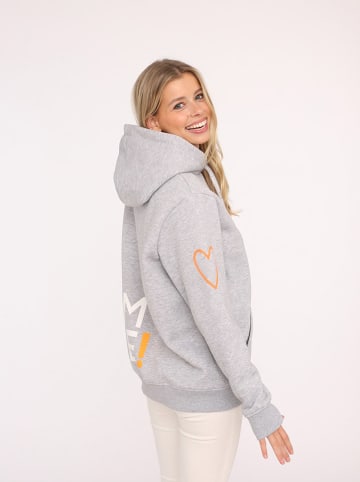 Zwillingsherz Hoodie "Alissa Herz" grijs