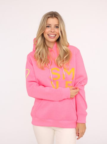Zwillingsherz Bluza "Alissa Heart" w kolorze jasnoróżowym